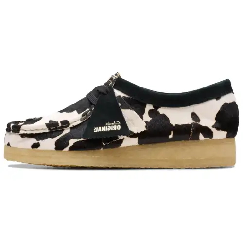 Clarks Originals Wallabee 'Cow Print HairOn' Sandals Women's