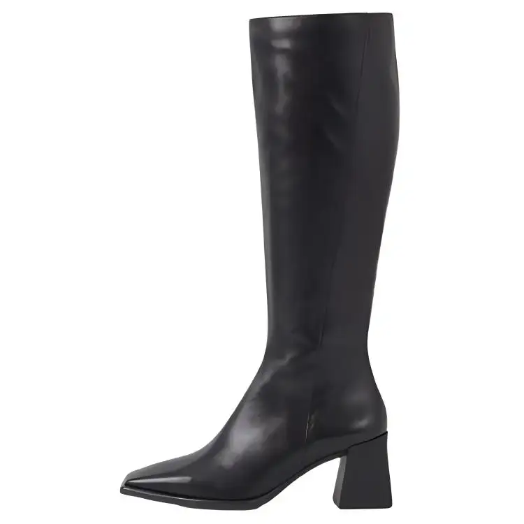 VAGABOND SHOEMAKERS Leather Knee high Boots 7cm Women's Black
