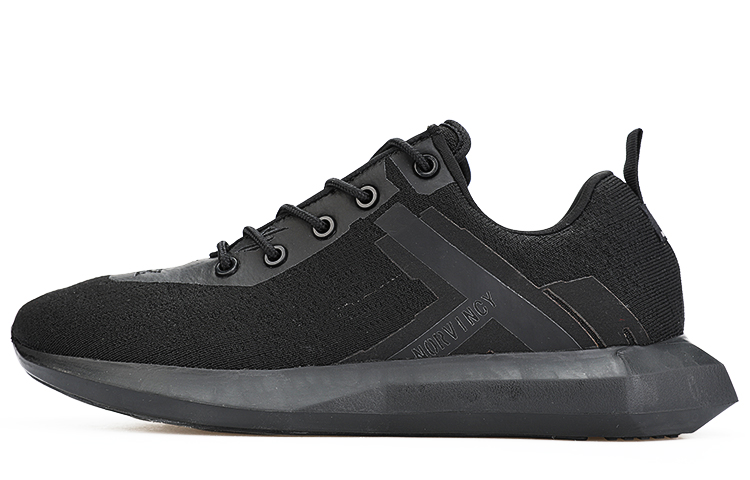 NORVINCY Fabric Abrasion Resistant Slip Resistant Low top Running Shoes Unisex Black