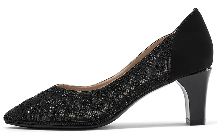 PACO GIL High Heels Women's Low Top Black