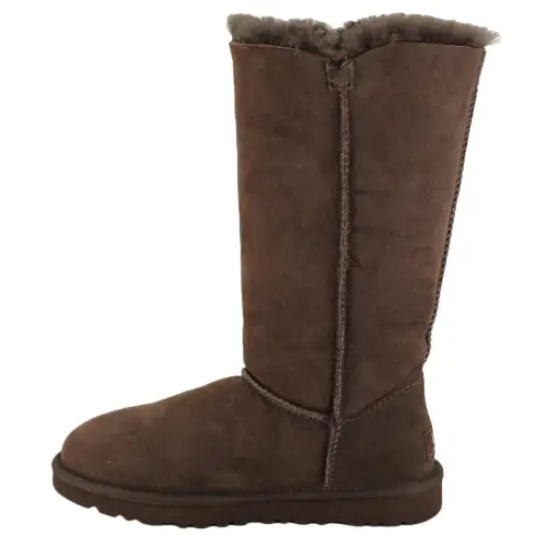 UGG Bailey Button Crew Snow Boots Women's Dark Brown
