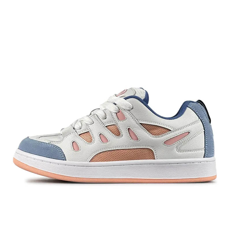 LuzaoT SUPER DRAG Puffy Shoes Low top Skateboard Shoes Women's Blue White