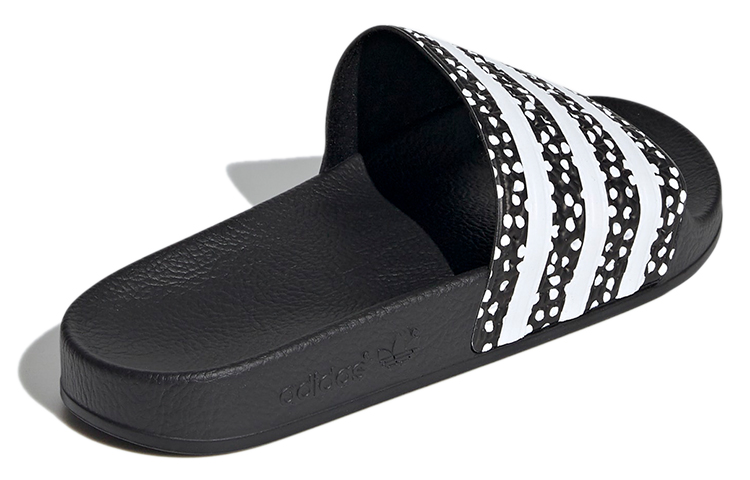Женские шлепанцы adidas originals Adilette (черно-белые) — фото 4