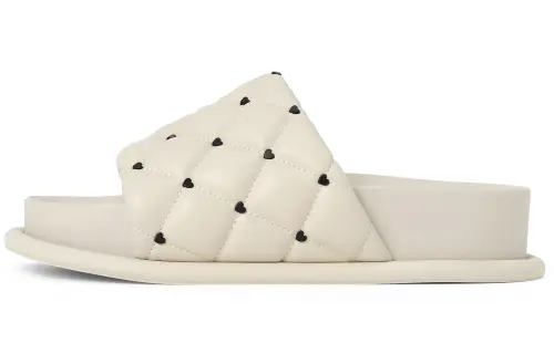 CHARLES&KEITH Pu Slide Slipper 4.5cm Women's Solid Color