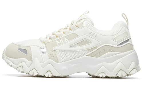 FILA Fila Oakmont fabric retro wear-resistant breathable low-cut lifestyle shoes women's beige