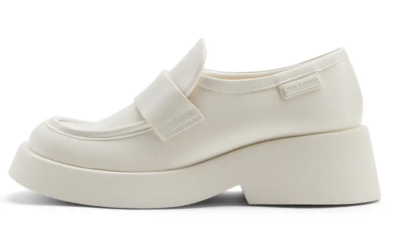 CHARLES&KEITH Pu Loafers 5.2cm Women's