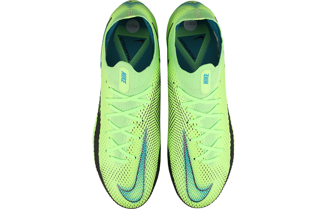 Мужские футбольные бутсы Nike Phantom GT Elite (кислотно-зеленые) — фото 4