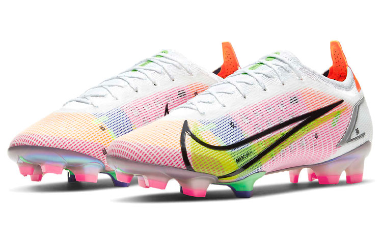 бутсы Nike Mercurial Vapor 14 FG (бело-цветные) — 白/彩 — фото 3