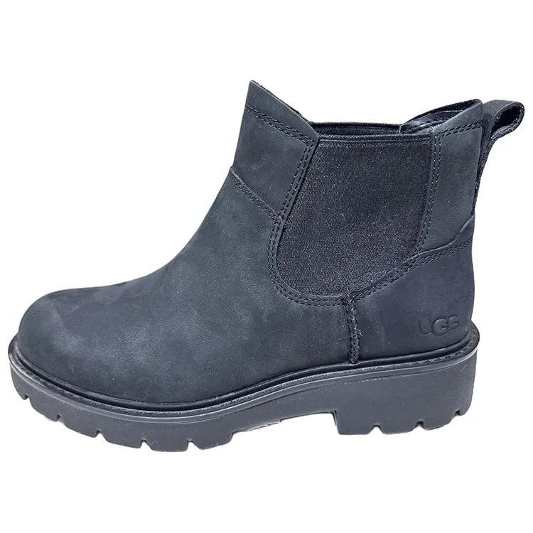 UGG Cow Leather Chelsea Boots Women's Black