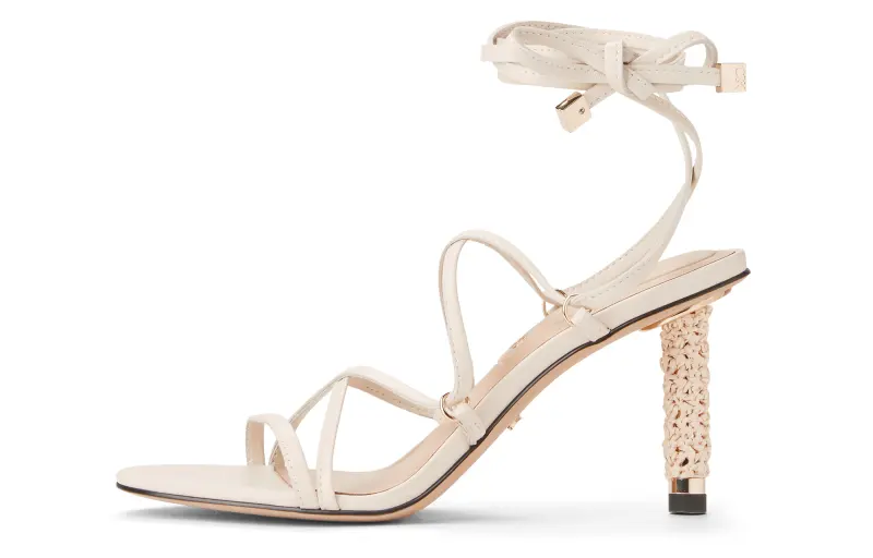 CHARLES&KEITH Small Ck Sheepskin One Strap Sandals 8.6cm Women's