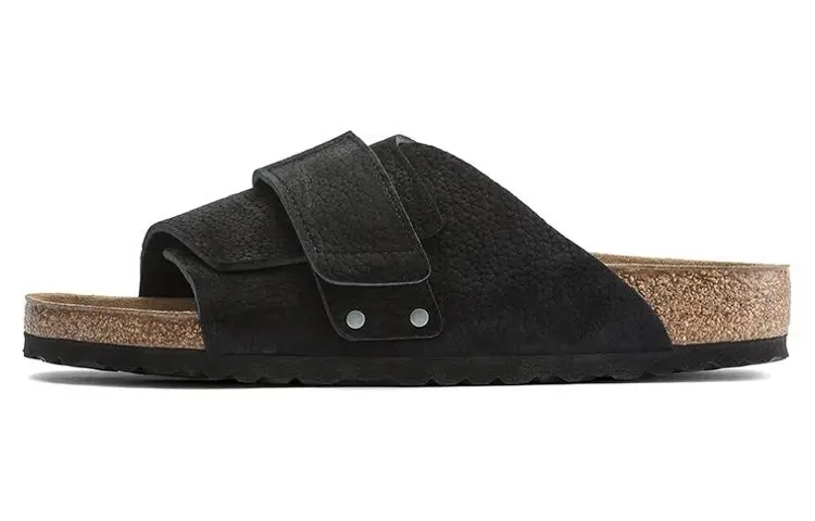 Birkenstock Kyoto Nubuck Sandals 'Desert Buck Black'