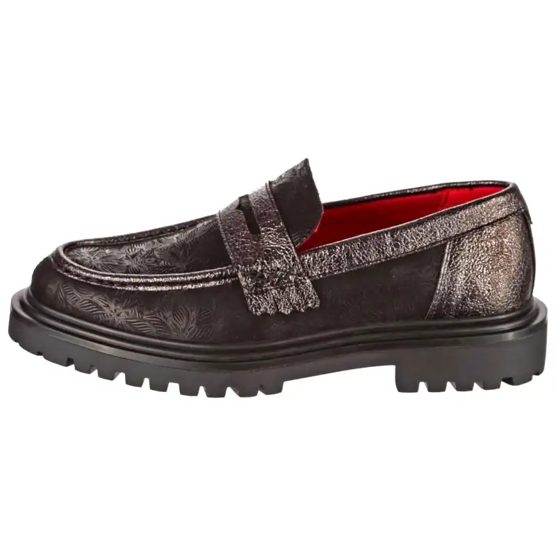 IRREGULAR CHOICE Suede Loafers Men's Black