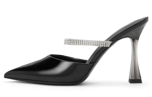 CHARLES&KEITH Composite Sole Closed Toe Slippers 9.6cm Women's