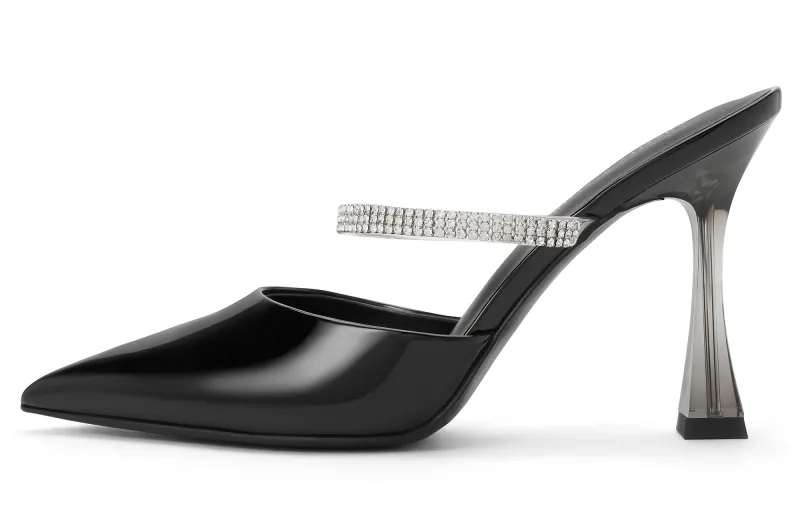 CHARLES&KEITH Composite Sole Closed Toe Slippers 9.6cm Women's
