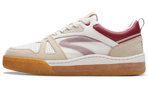 Clarks Art Motion Collection Low top Skateboard Shoes Men's Red Brown