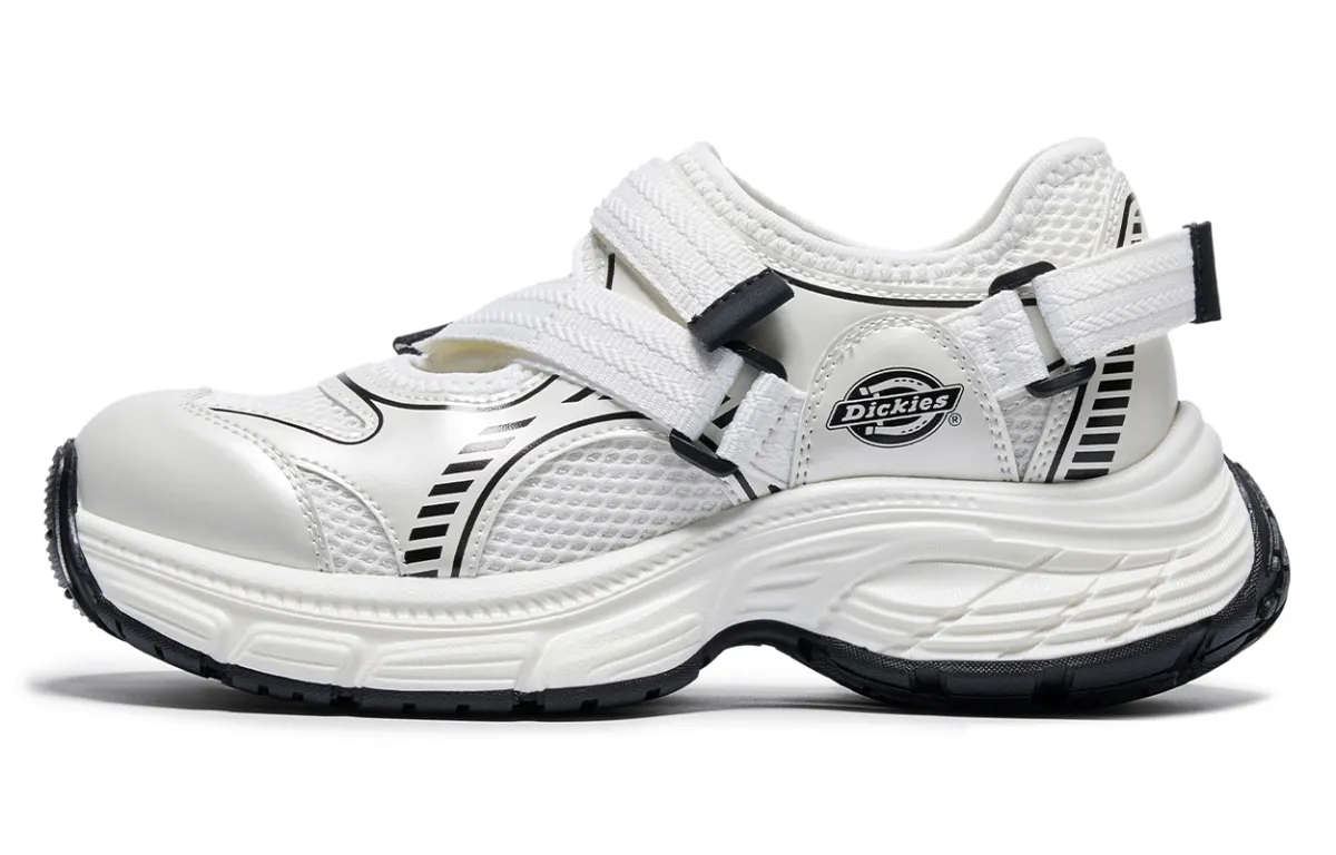 Dickies Textile, Synthetic Leather Abrasion Resistant Breathable Low top Chunky Sneakers Women's Ecru