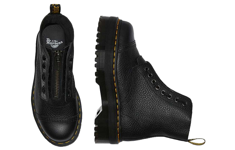 Sinclair Wmns Dr.Martens Leather Platform Boot 'Black' Women's