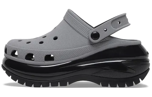 Crocs Mega Crush Reflective Clogs 'Grey Black'