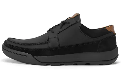 Clarks Leather Men's Casual Shoes Men's Black