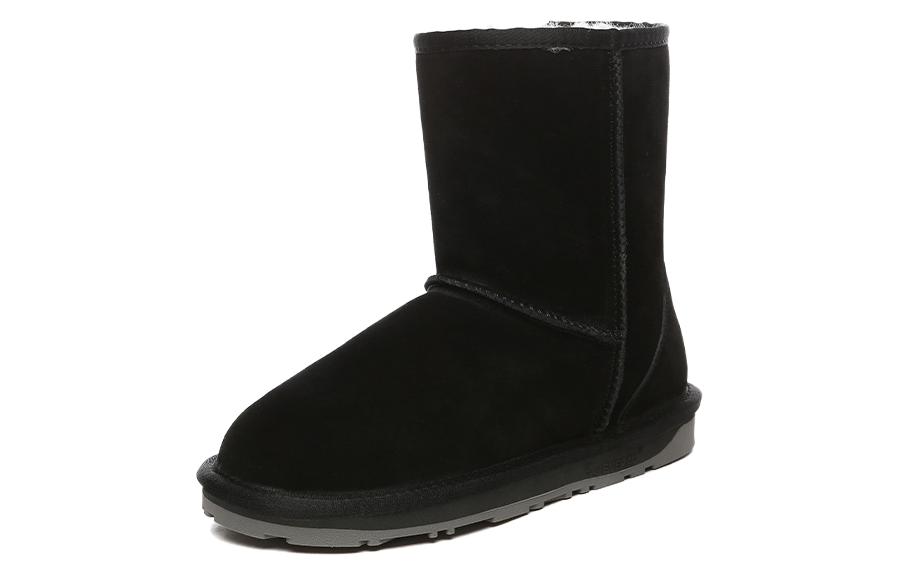 EVERAU Cow Split Leather Short Snow Boots Women's