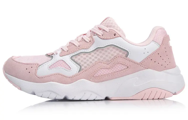 Li Ning Against The Wind Casual Shoes Women's Low Top Pink