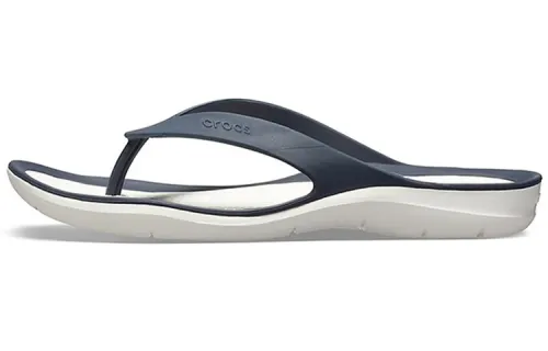 Crocs Casual Cozy Flip Flops Deep Blue Women's