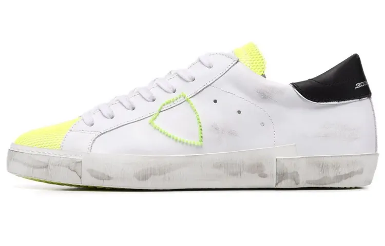 PHILIPPE MODEL Leather Stylish Skateboarding Shoes Men's White Black Green