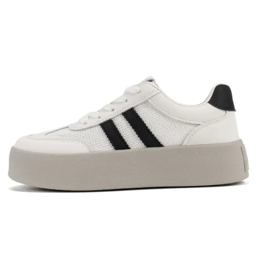 La Chapelle Skateboard Shoes Women's Low Top White Black
