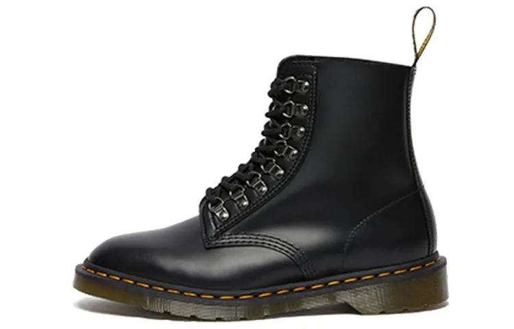 Dr. Martens 1460 Pascal Verso Smooth Leather Lace Up Boots 'Black'