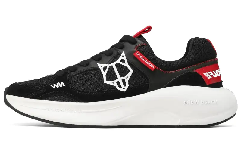 Naked Wolfe Mesh, Leather Low top Casual Shoes Men's Black