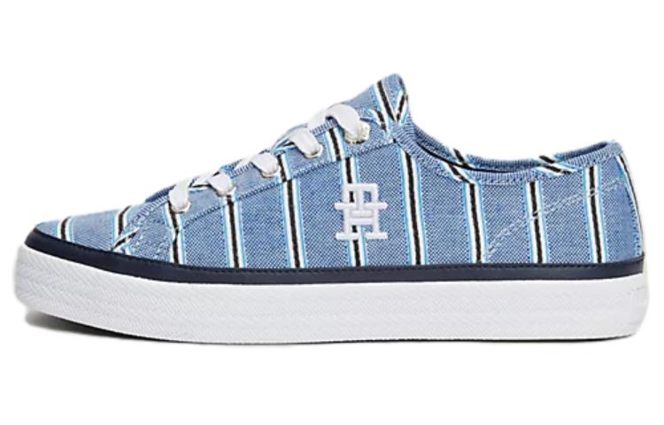 Tommy Hilfiger Canvas Low top Skateboard Shoes Women's Blue