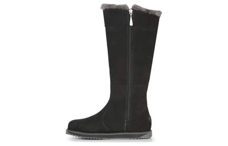 EMU Australia Leather Knee high Boots Women's Dark Gray