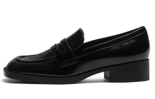 CHARLES&KEITH Loafers Women's Black/BLACK TEXTURED Black Textured/Light Blue Light Blue/Beige
