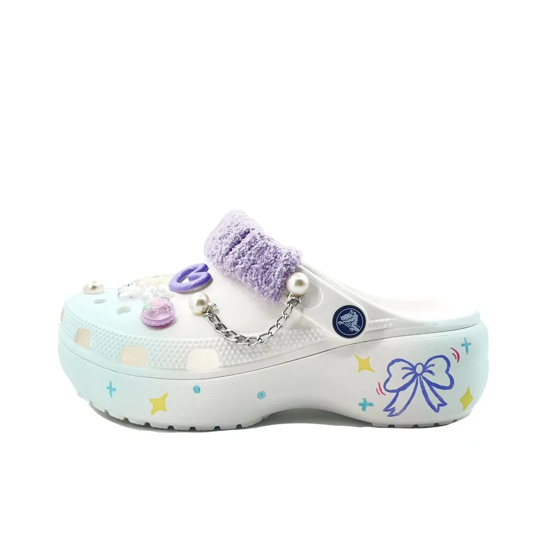 Crocs Classic Platform Clog EVA Clogs Unisex Green