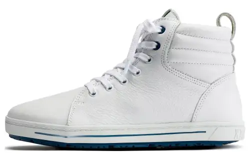 Birkenstock Leather High top Skateboard Shoes Unisex White
