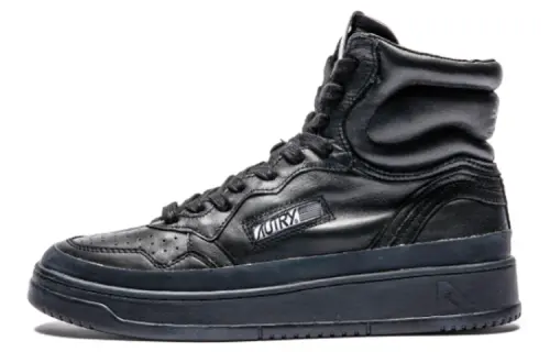 AUTRY Leather Lace Up Stylish Skateboarding Shoes Men's Black