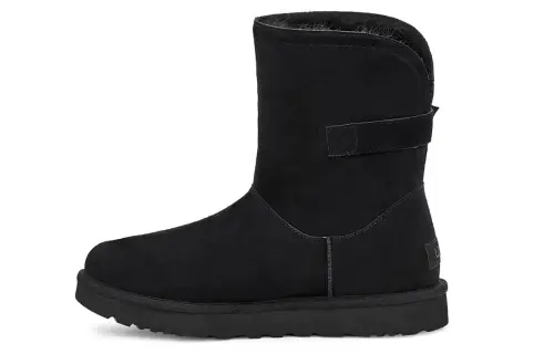 UGG Chantel Side Buckle Snow Boots Black Women's