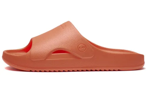 Li Ning Rubber Sole EVA Quiet Slide Slippers Men's Orange
