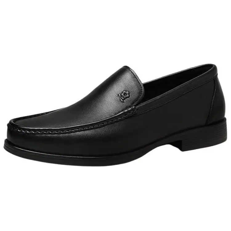 Montagut Top Grain Cow Leather Casual Shoes Men's Black