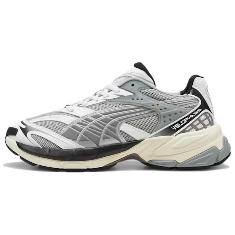PUMA Velophasis Low top Casual Shoes Unisex White Gray Black