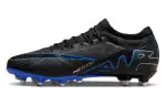 Nike Mercurial Vapor 15 AG Artificial Ground Abrasion Resistant Soccer Shoes Unisex Black Blue