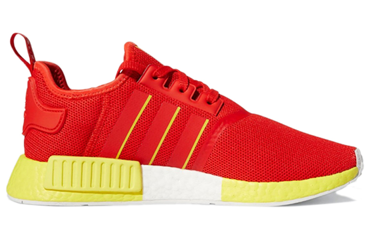 Кроссовки adidas originals NMD_R1 (красно-желтые) — Красный / жёлтый — фото 2