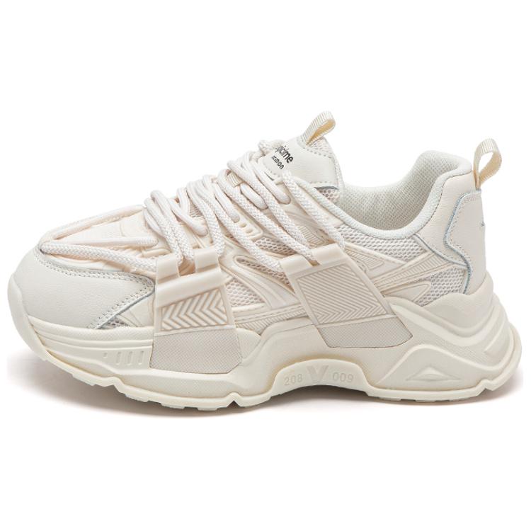 AGSDON Cow Split Leather Chunky Sneakers Unisex
