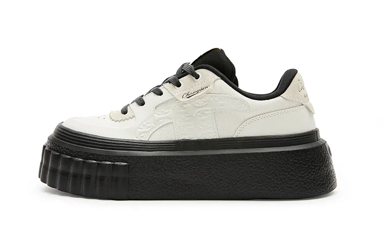 Champion Buns Shoes Champ Creeper 1 Low top Skateboard Shoes Women's Black White