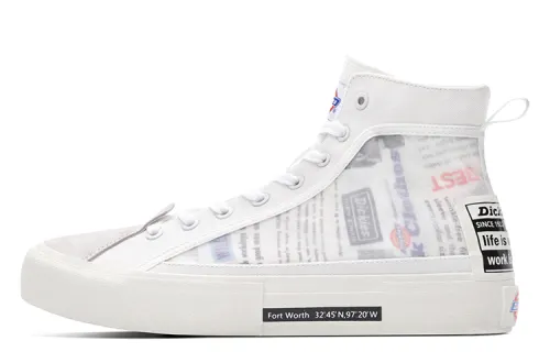 Dickies High top Canvas Shoes Unisex White
