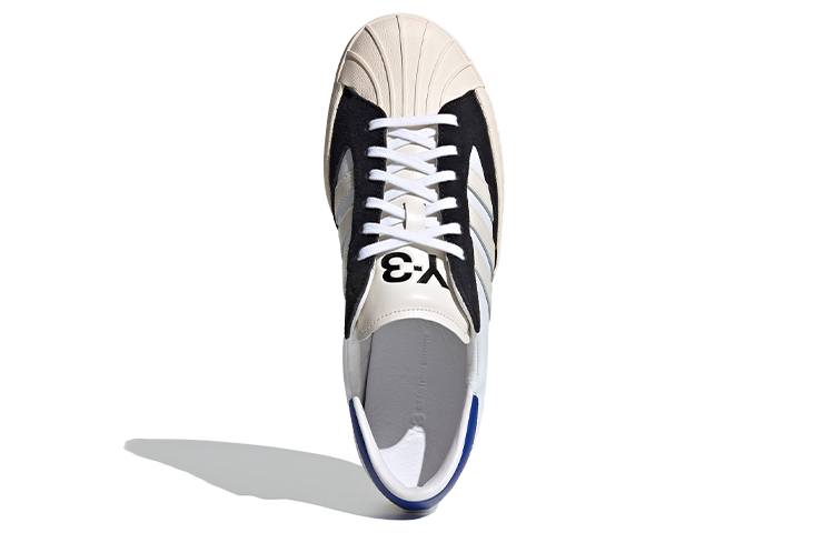 Кеды adidas Y-3 Yohji Star (бело-черно-синие) — фото 5