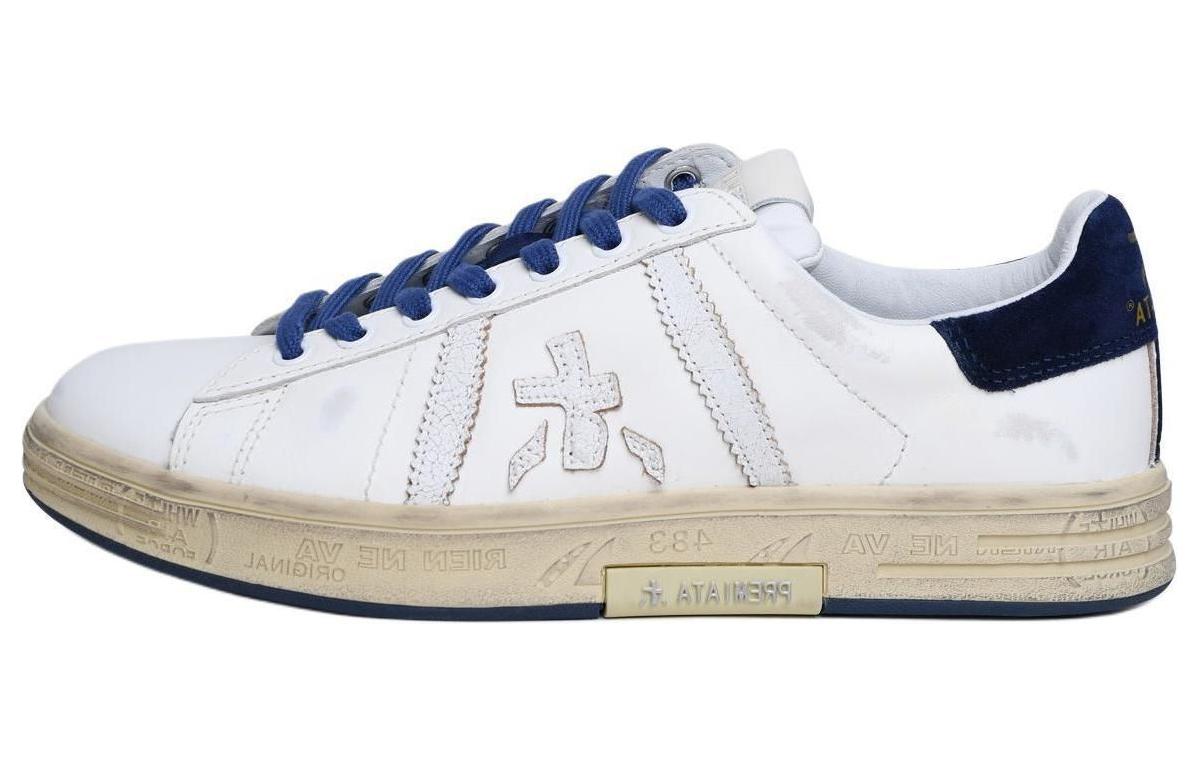 PREMIATA Leather Low top Skateboard Shoes Men's White