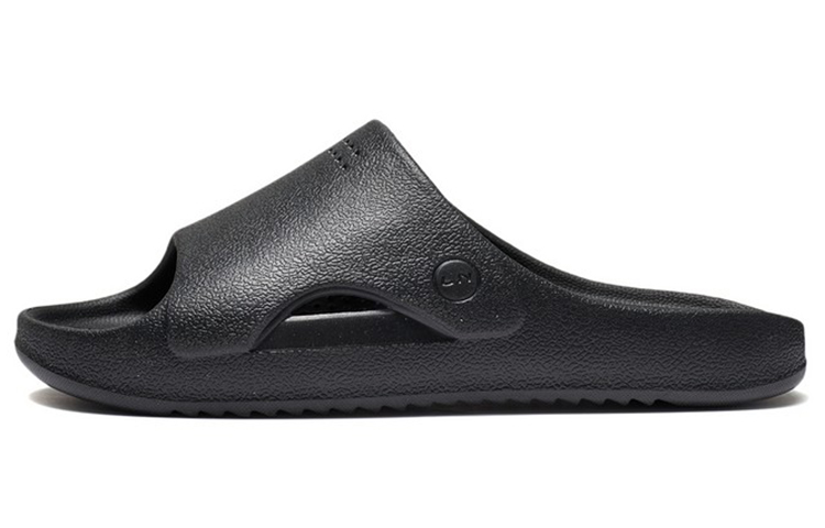 Li Ning Quiet Abrasion Resistant Slide Slippers Men's Black