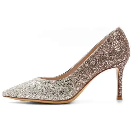 Belle BELLE fabric elegant sparkling diamond sequin fashion casual banquet wedding shoes stiletto high heels 8CM women's style