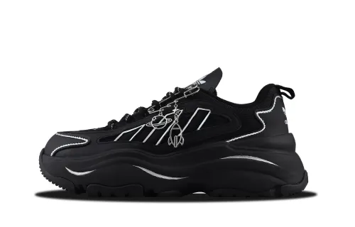 Adidas Originals OZGAIA Slip Resistant Abrasion Resistant Low top Casual Shoes Women's Black Silver